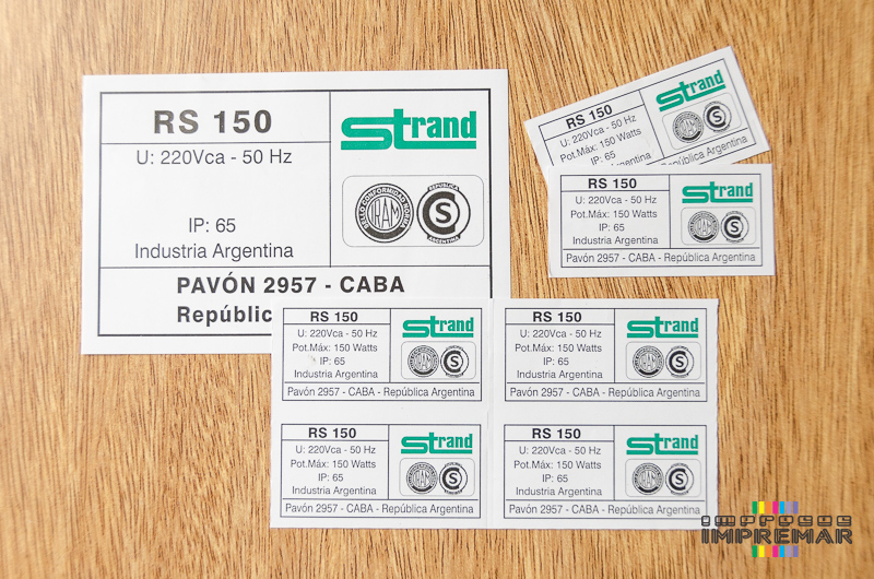 Imprenta de adhesivos