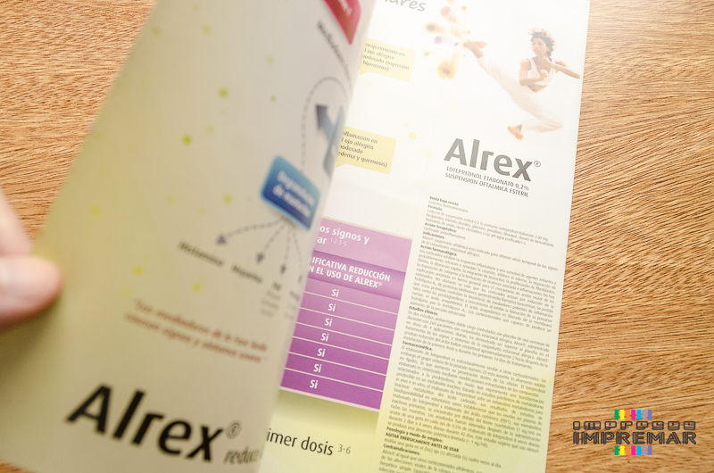 Folletos a cuatro colores